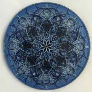 4 INCH
ROUND GLASS COASTER
CRYSTAL BLUE 2